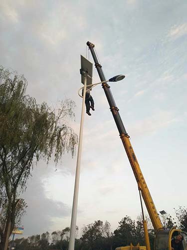 鞍山路灯杆案例